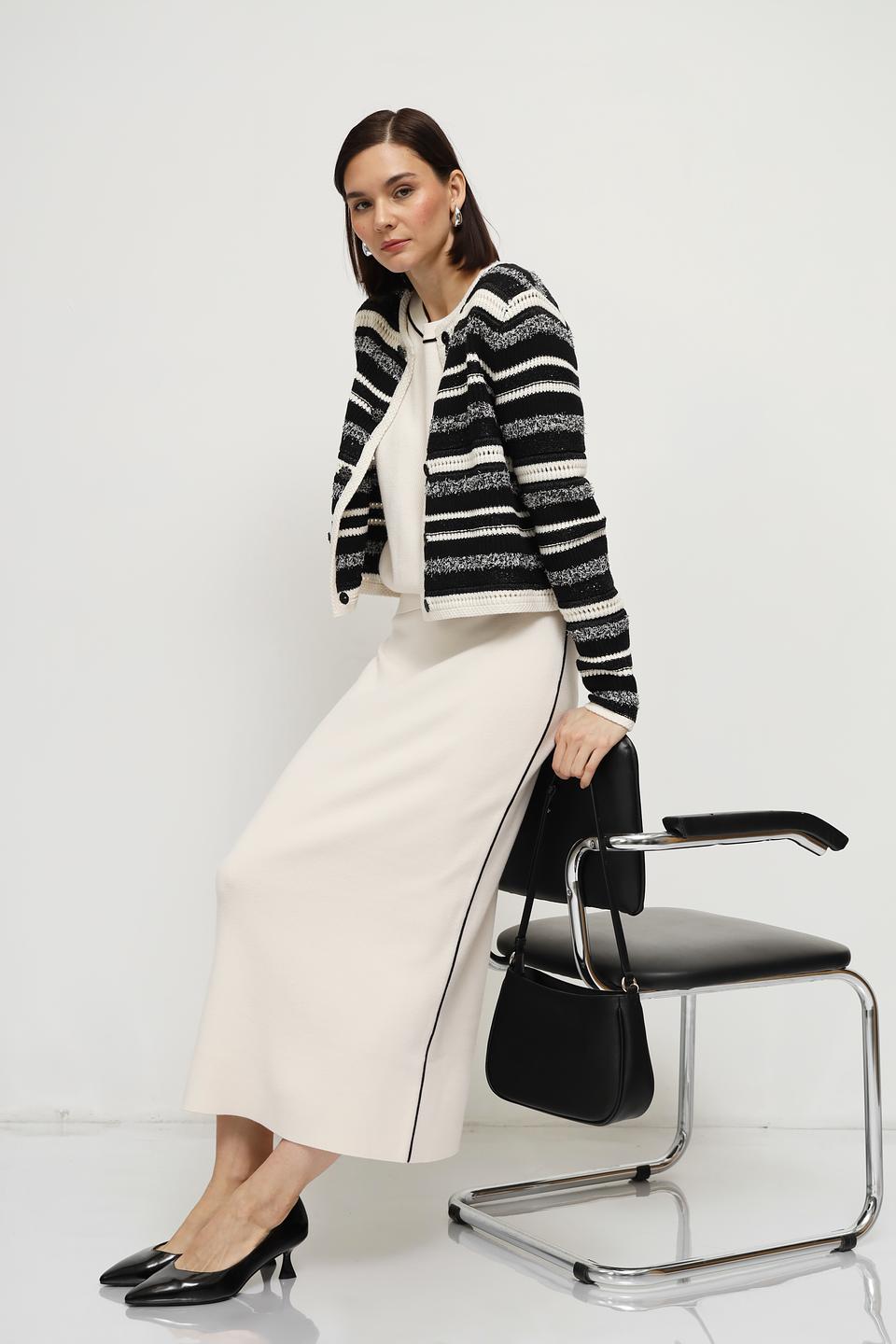 Жакет Oui в полоску