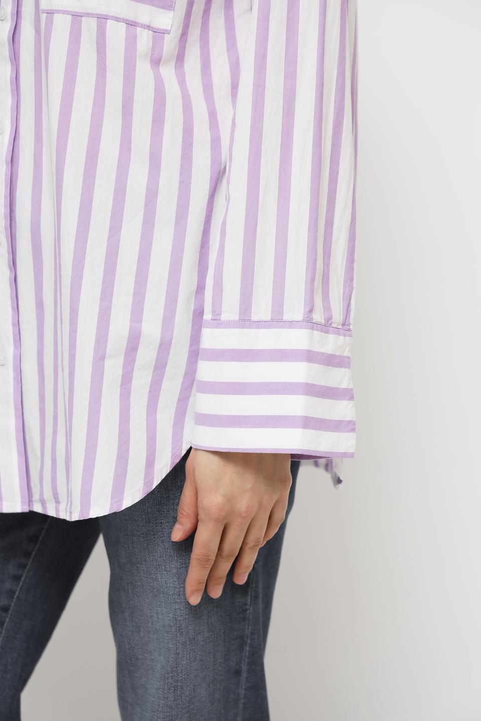 Рубашка Oui в полоску лавандовый