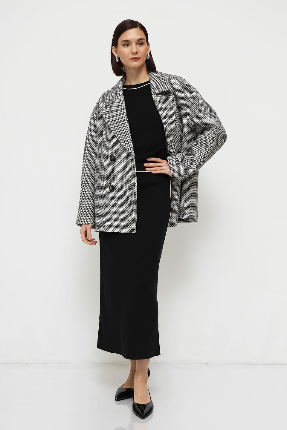 Юбка Oui чёрная с полосой