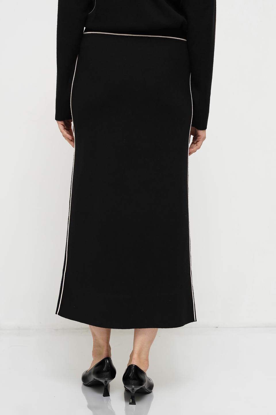Юбка Oui чёрная с полосой
