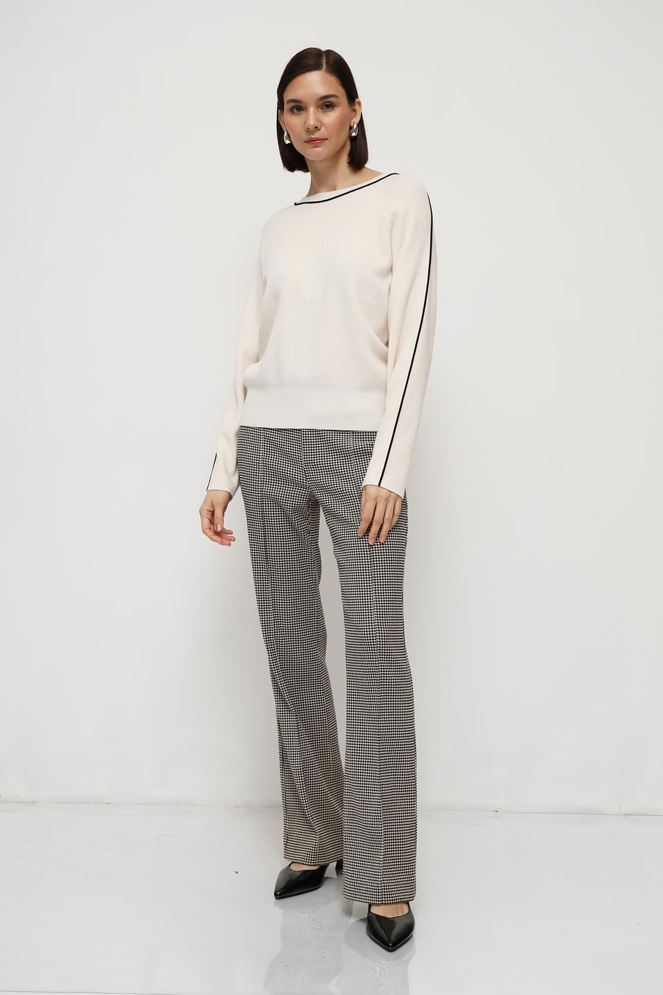 Пуловер Oui с полоской