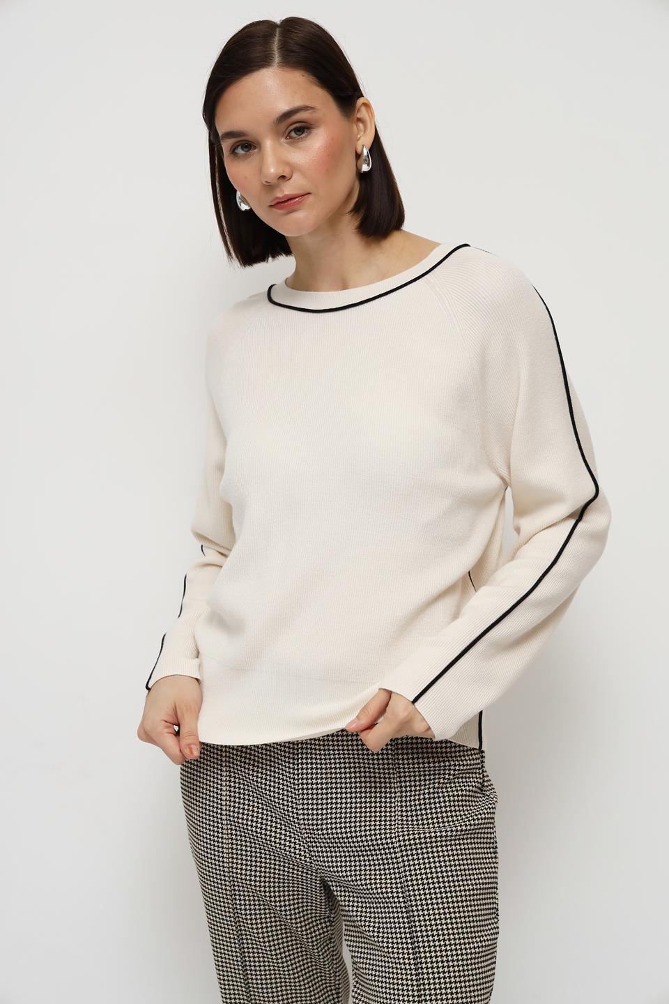 Пуловер Oui с полоской