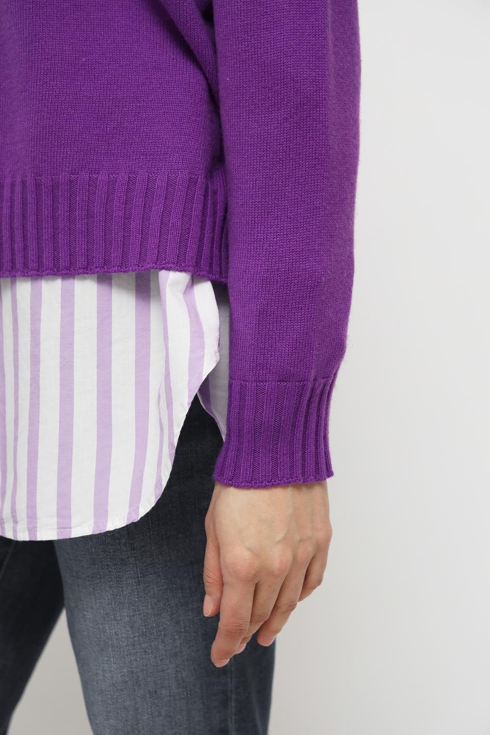 Пуловер Oui фиолетовый