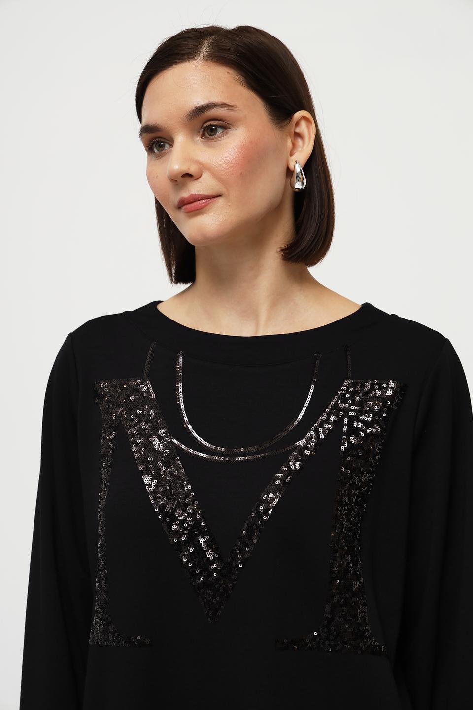 Платье Monari с пайетками чёрное