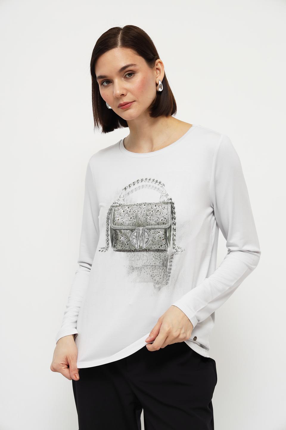 Лонгслив Monari с принтом сумки