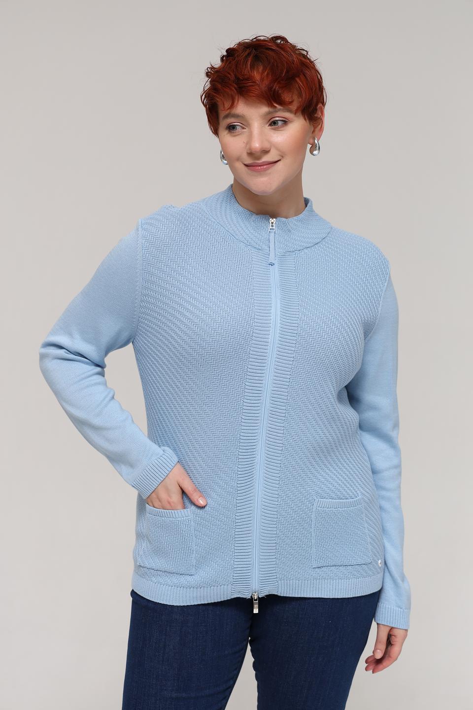Жакет Olsen на молнии голубой