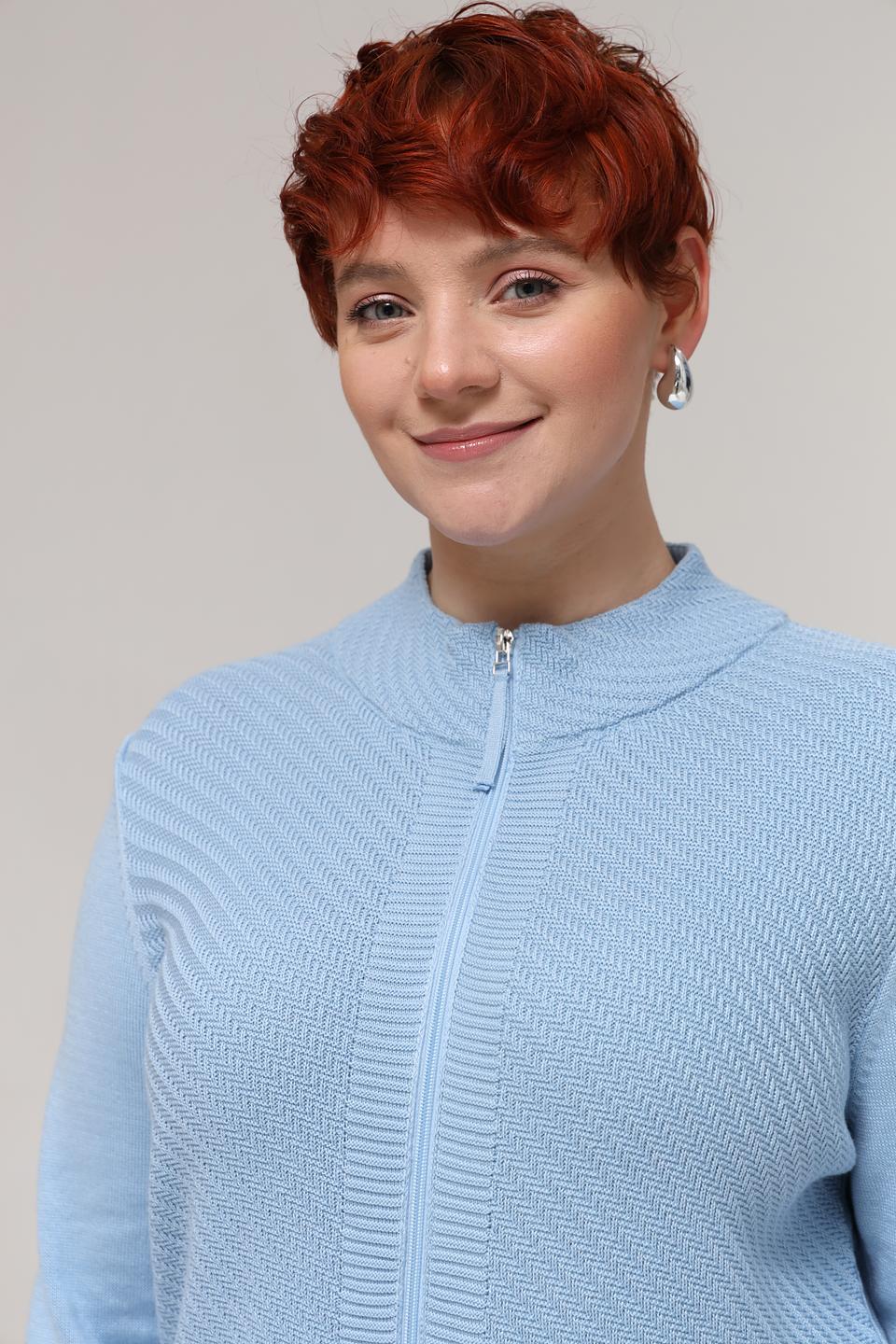 Жакет Olsen на молнии голубой