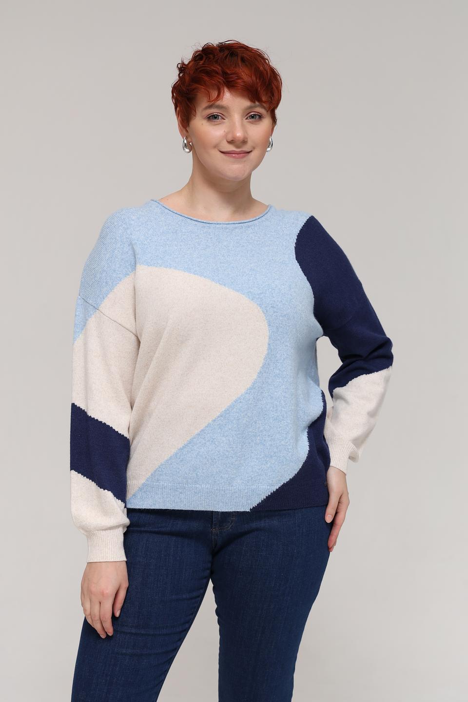 Пуловер Olsen с геометрическим рисунком