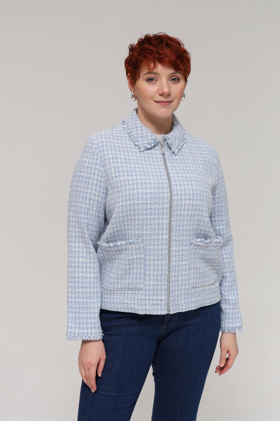 Жакет на молнии Olsen в клетку