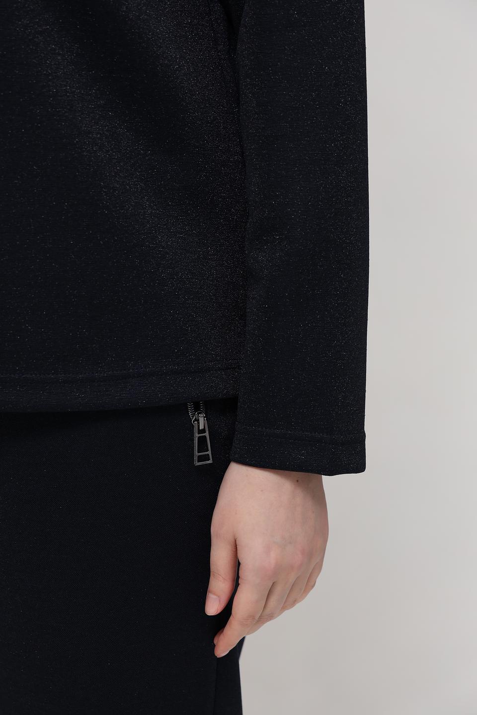 Пуловер Rabe collection чёрный с капюшоном