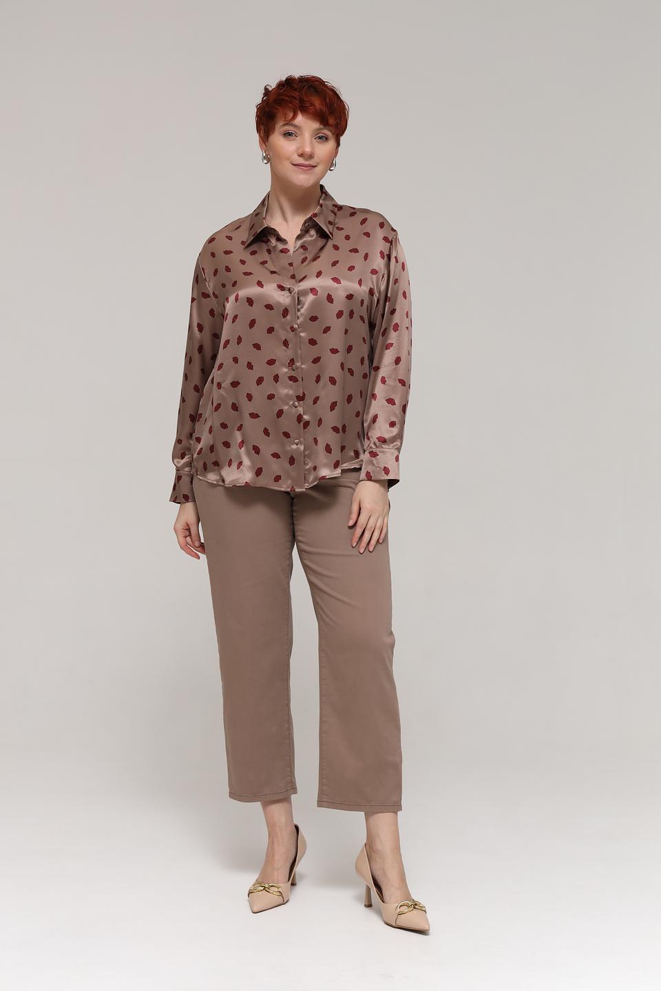 Блуза Luisa Cerano с принтом губ