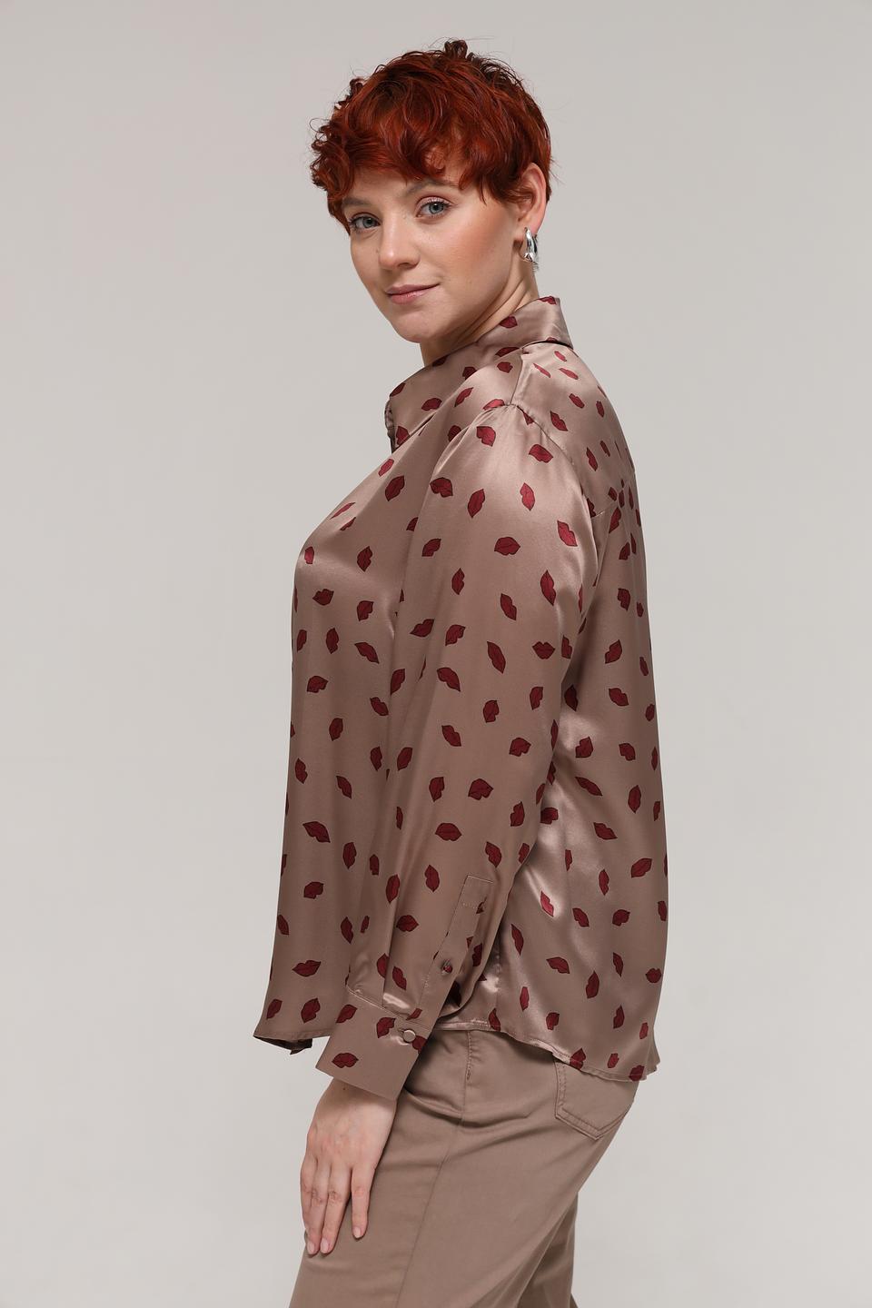 Блуза Luisa Cerano с принтом губ