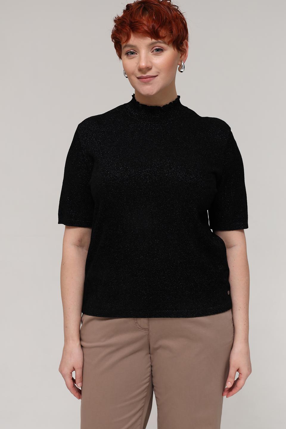 Пуловер Marc Cain с пайетками чёрный