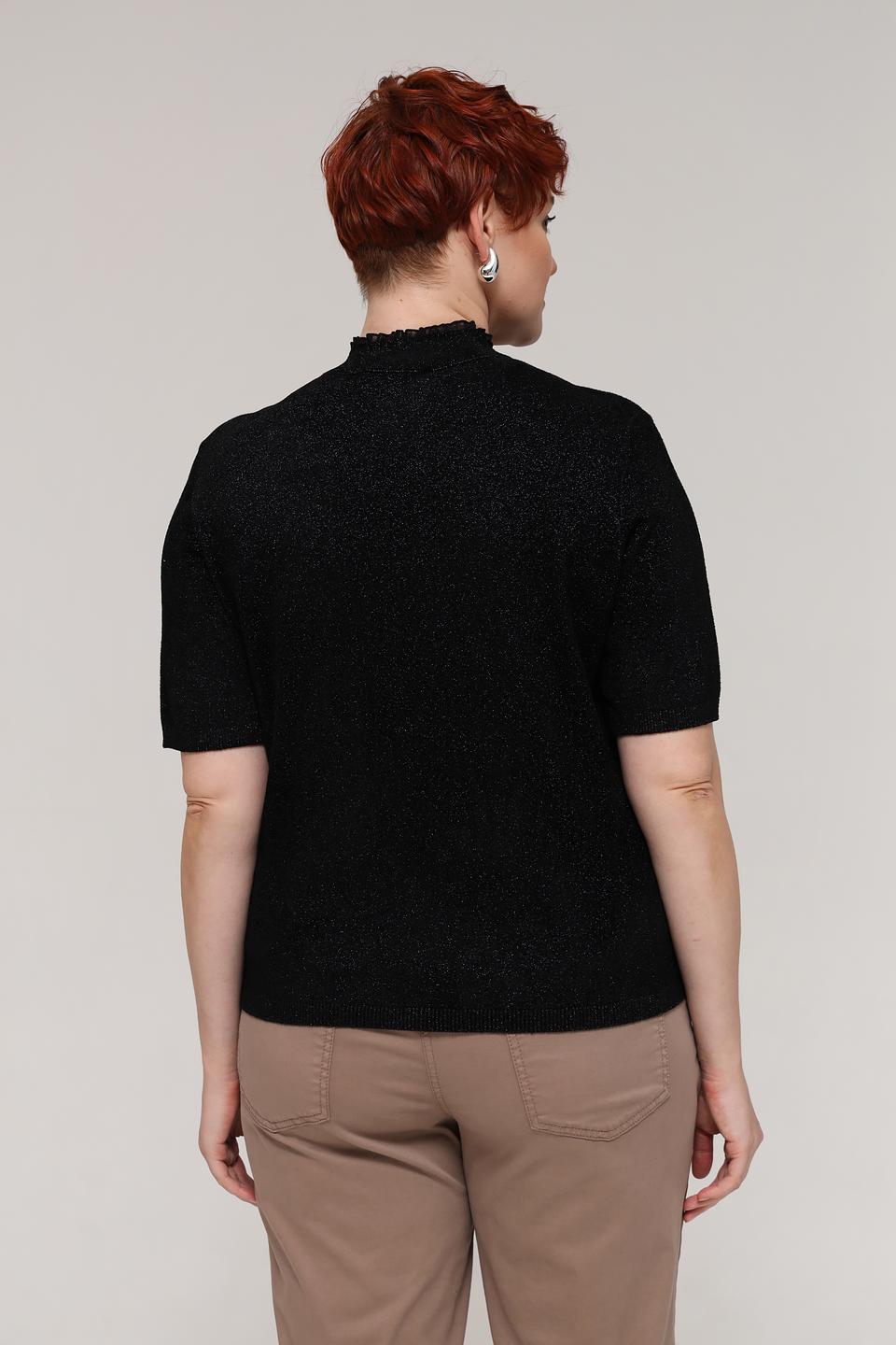 Пуловер Marc Cain с пайетками чёрный