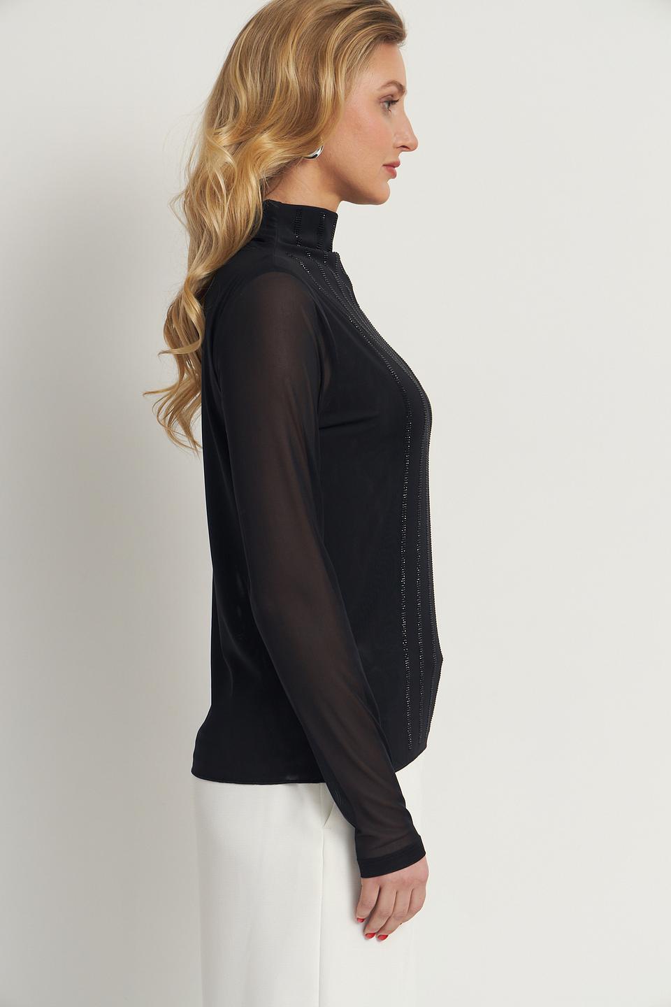 Водолазка Monari с пайетками чёрная