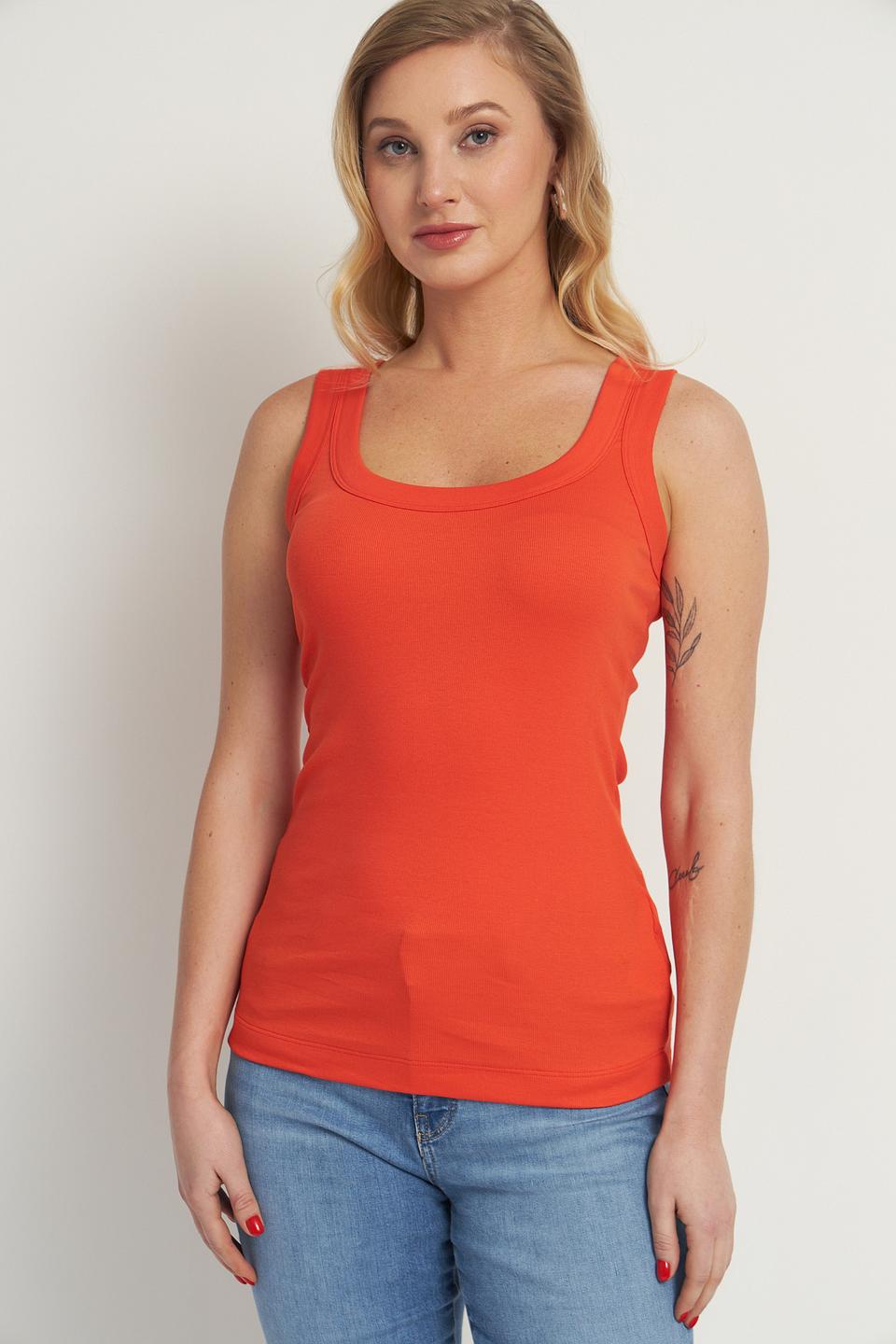 Топ Marc Cain оранжевый