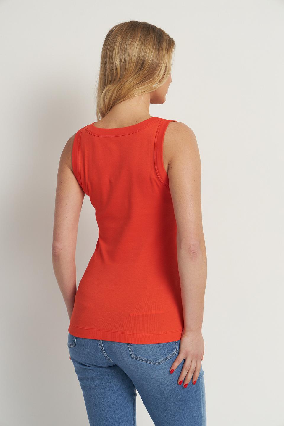 Топ Marc Cain оранжевый