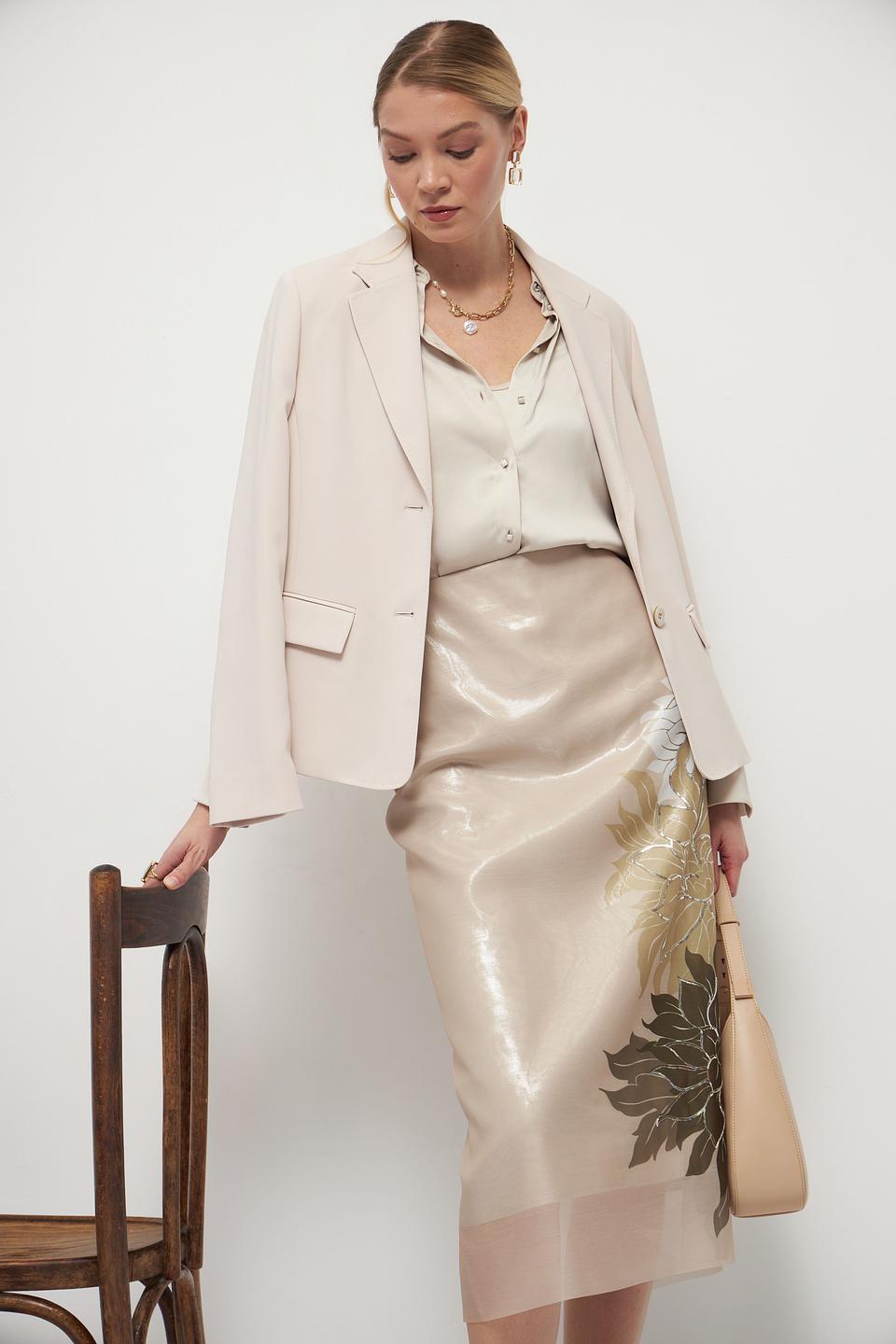 Юбка Marc Cain с цветочным принтом