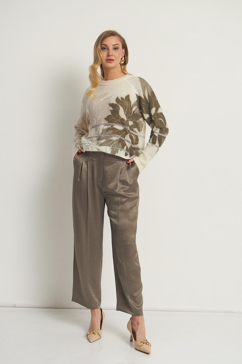 Брюки Marc Cain палаццо оливковые