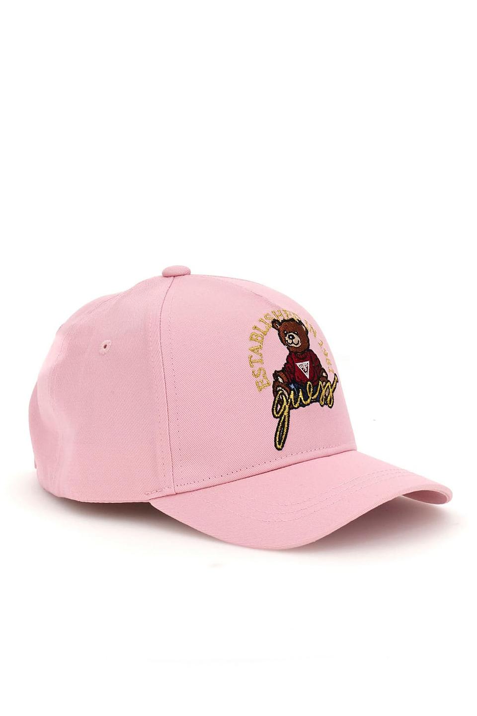 Бейсболка Guess дев. с медведем розовый