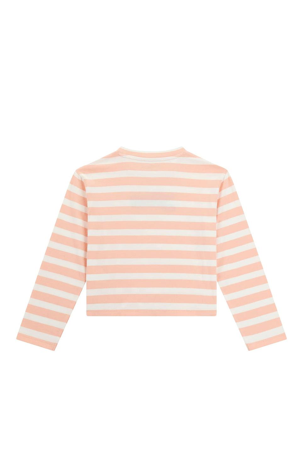 Футболка Guess в полоску персиковый