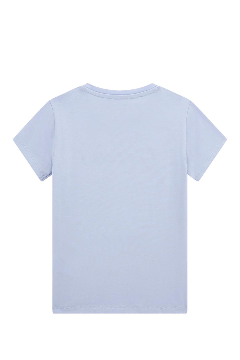 Футболка Guess дев. с медведем голубой