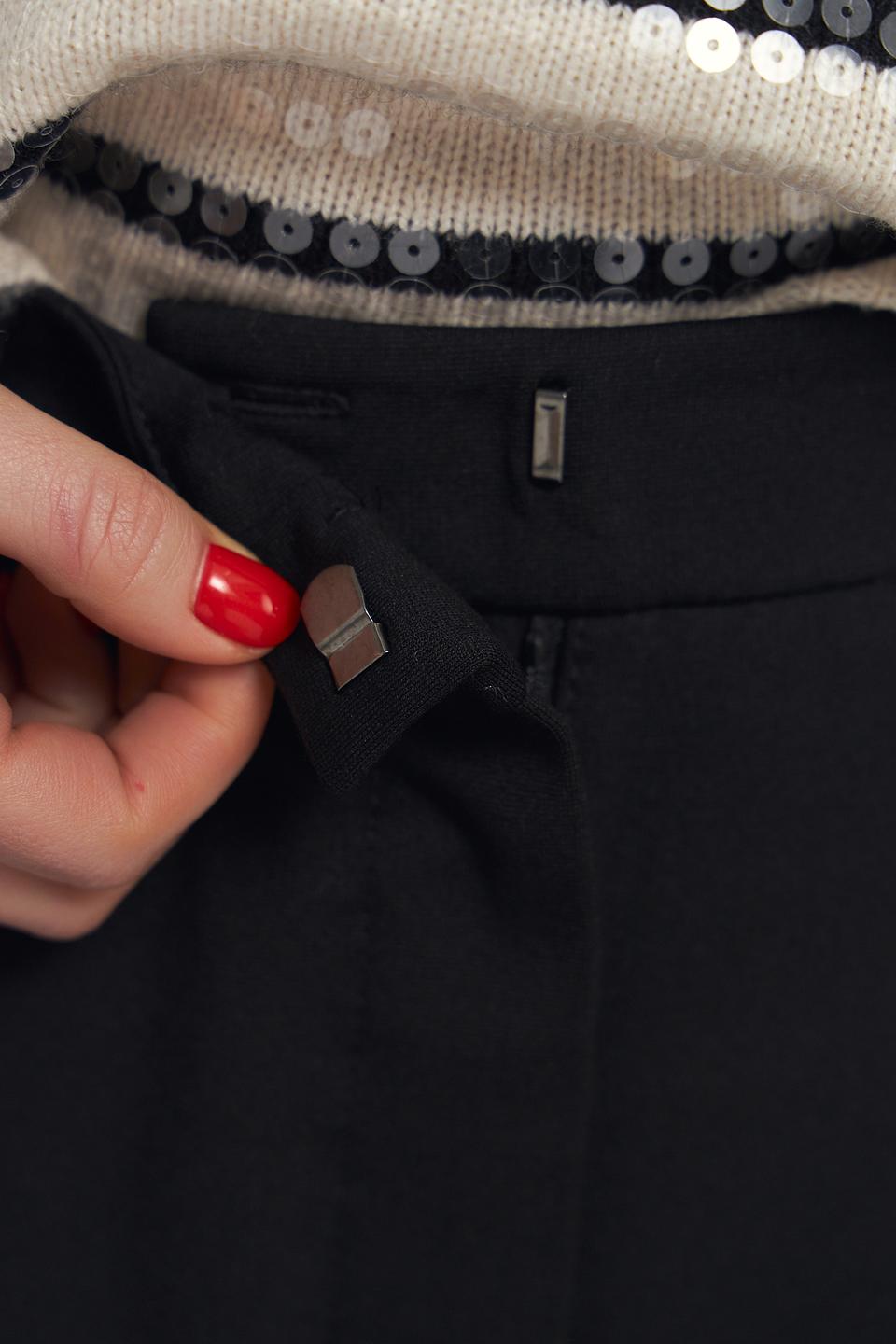 Брюки Lecomte клёш чёрные