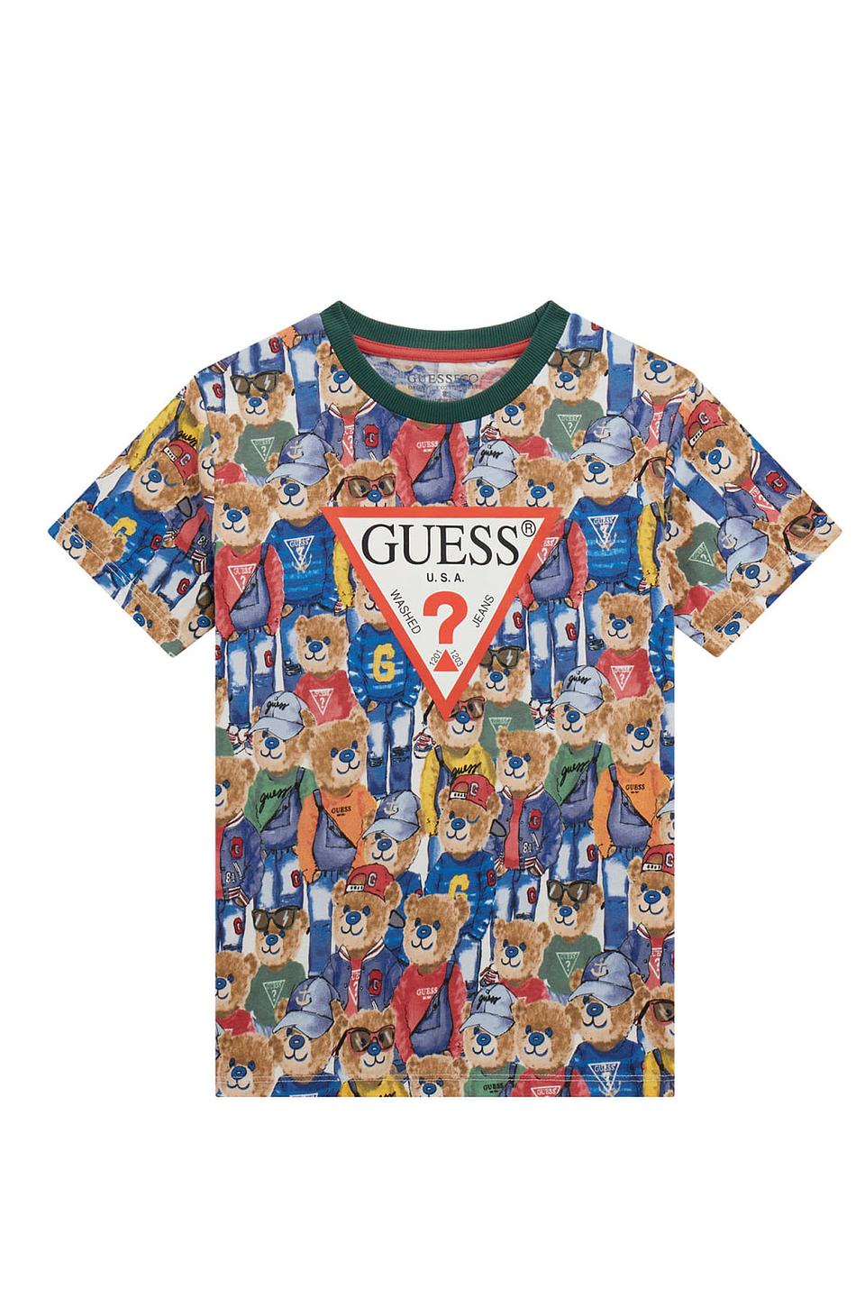 Футболка Guess с мишками разноцветный