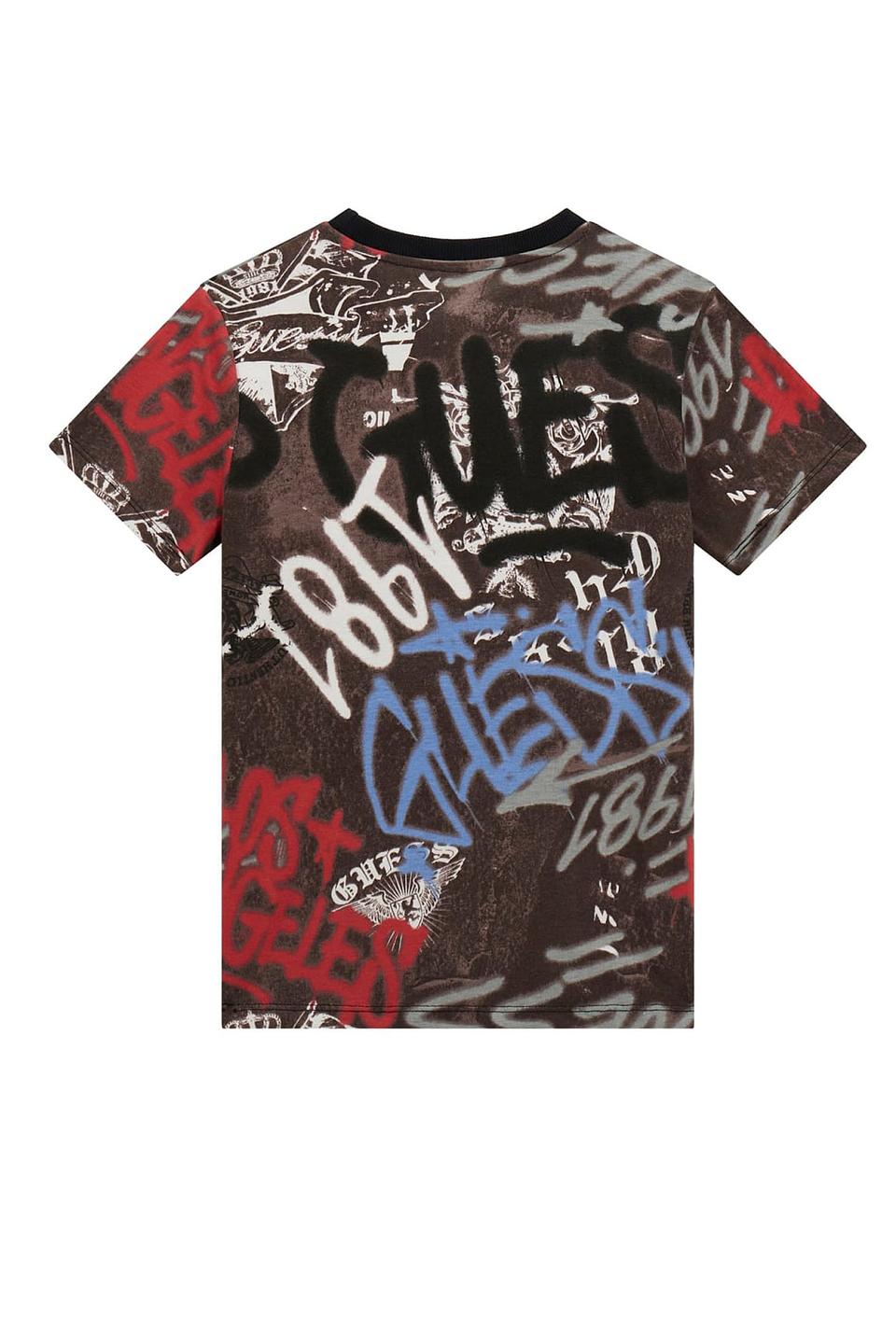 Футболка Guess с принтом чёрный