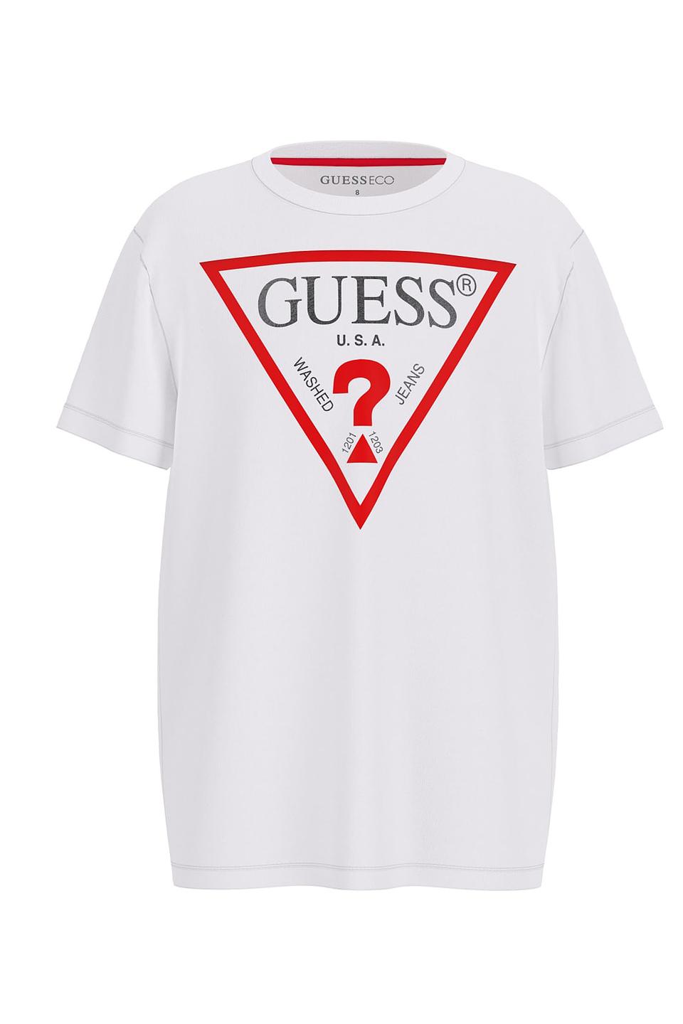 Футболка Guess детский белый с логотипом
