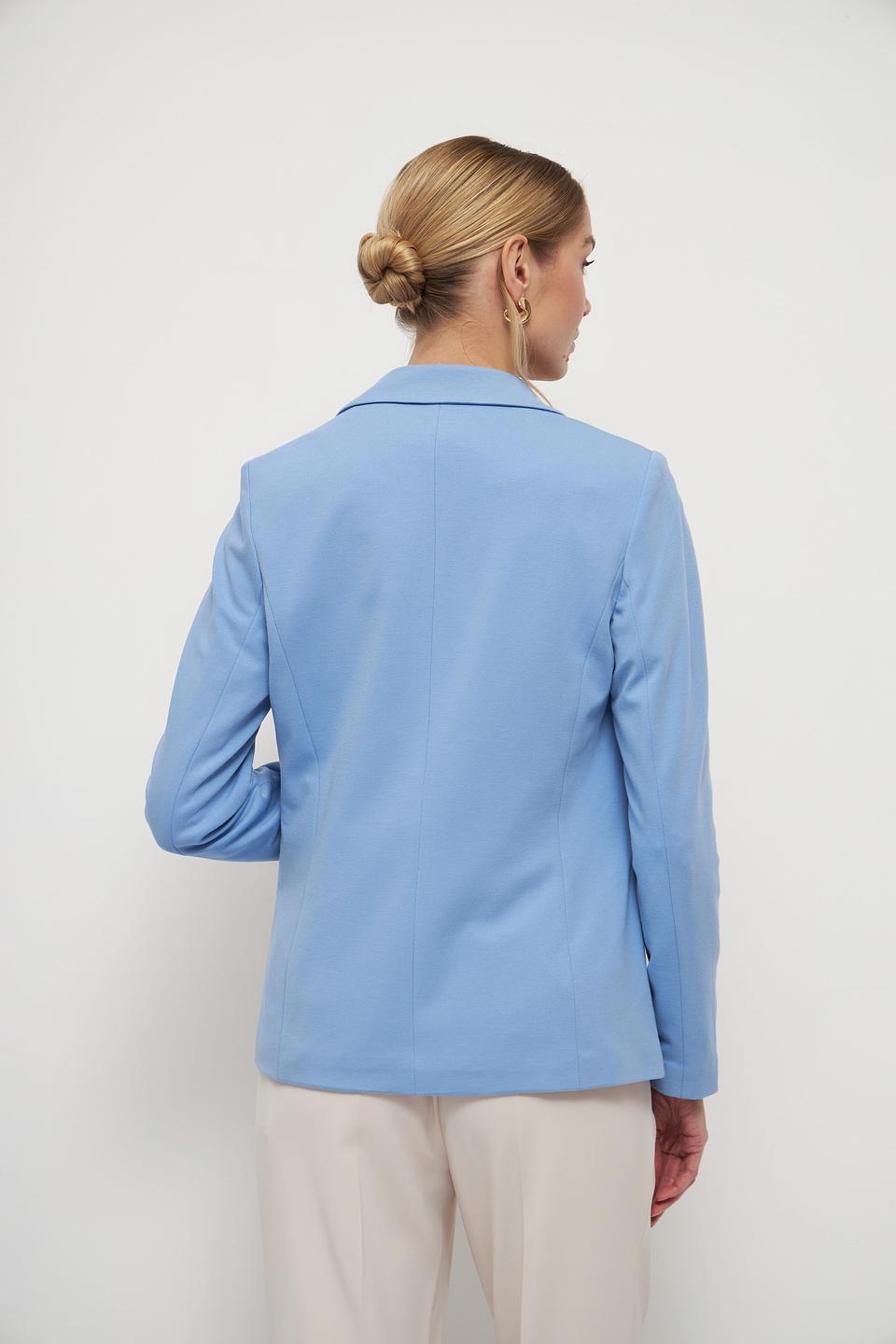 Жакет Tom Tailor голубой приталенный