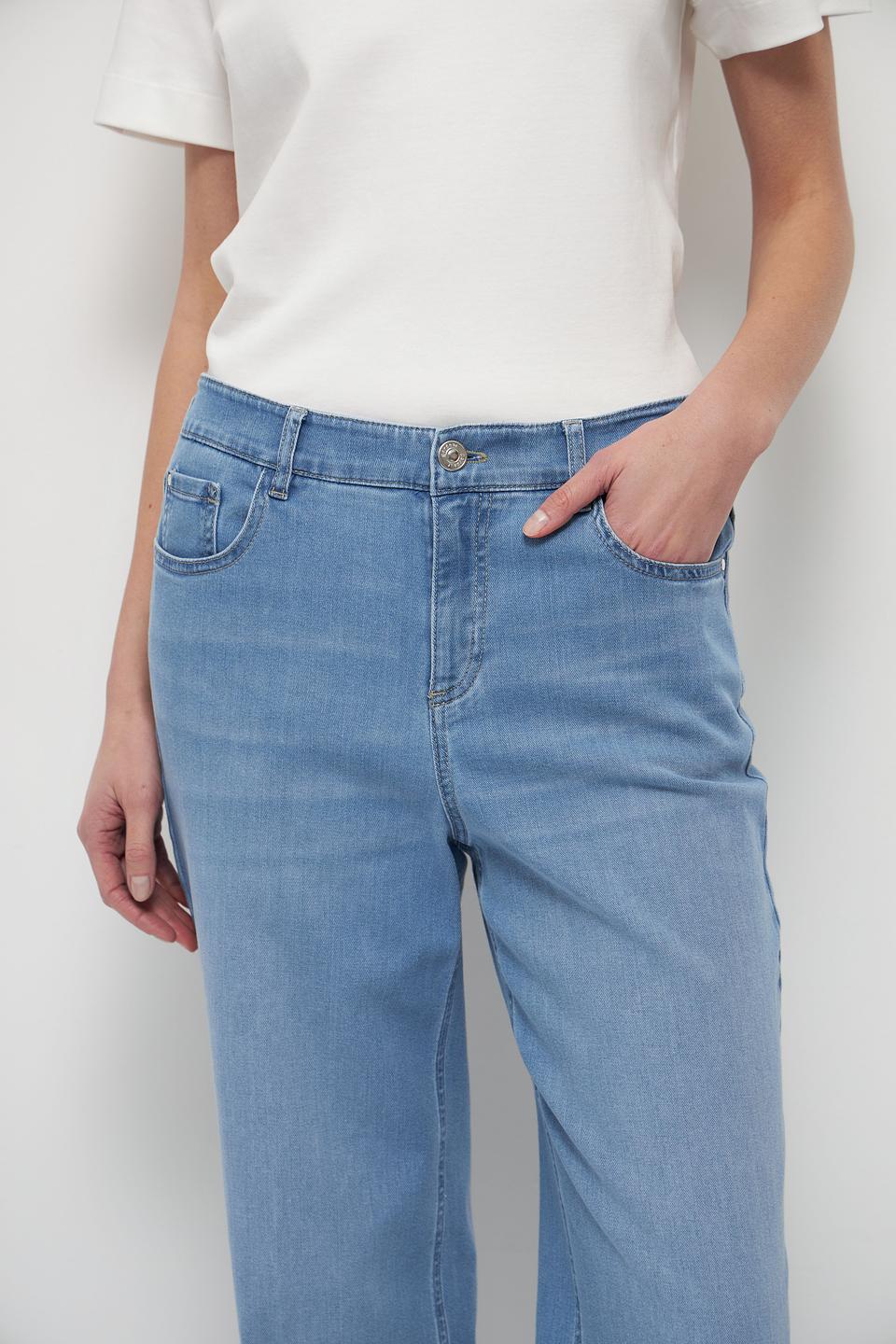 Джинсы Gardeur широкие голубые
