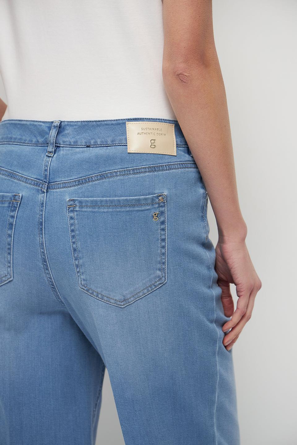 Джинсы Gardeur широкие голубые