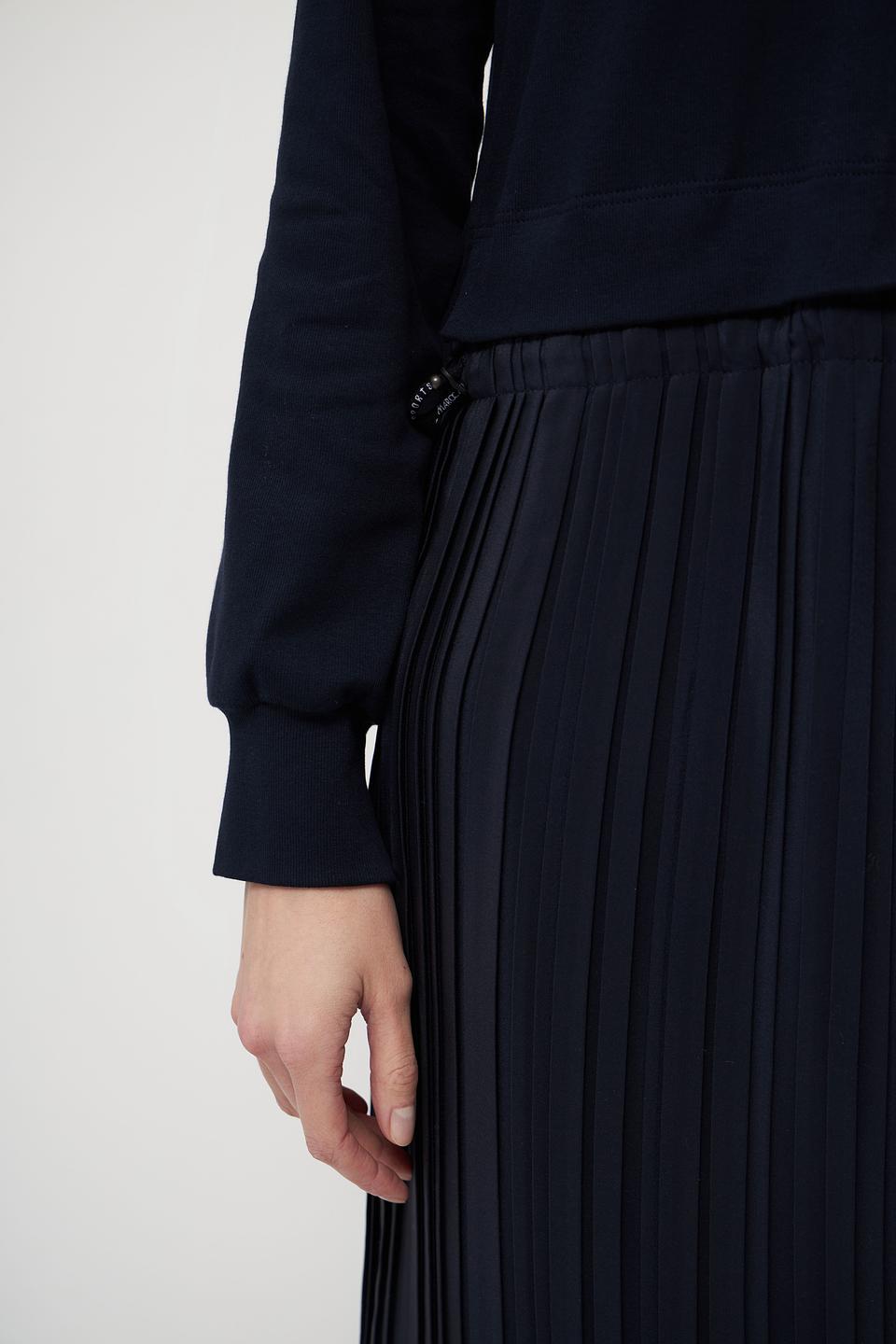 Платье Marc Cain плиссе тёмно-синее