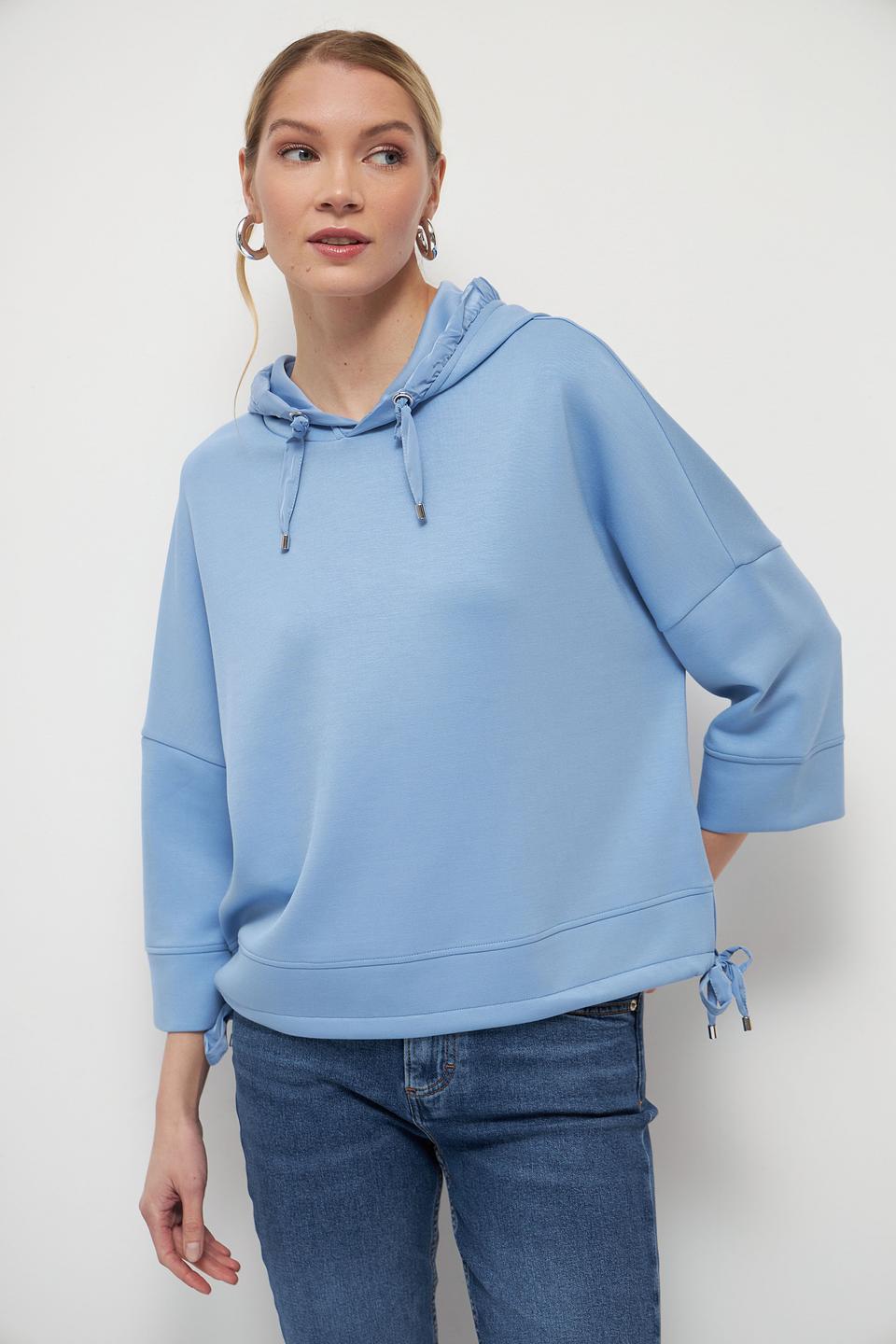 Толстовка Tom Tailor голубая с капюшоном