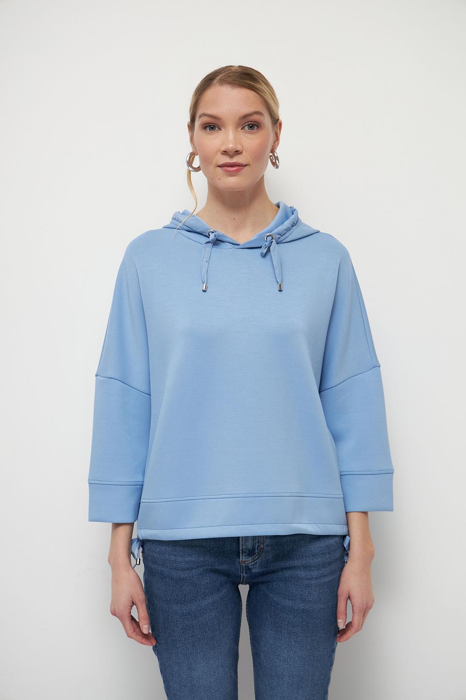Толстовка Tom Tailor голубая с капюшоном