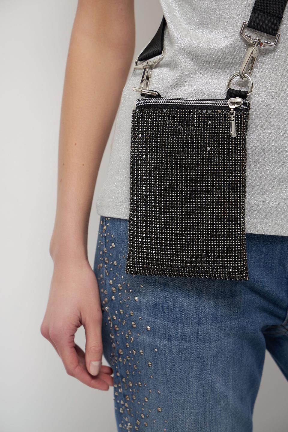 Сумка Monari с кристаллами чёрная