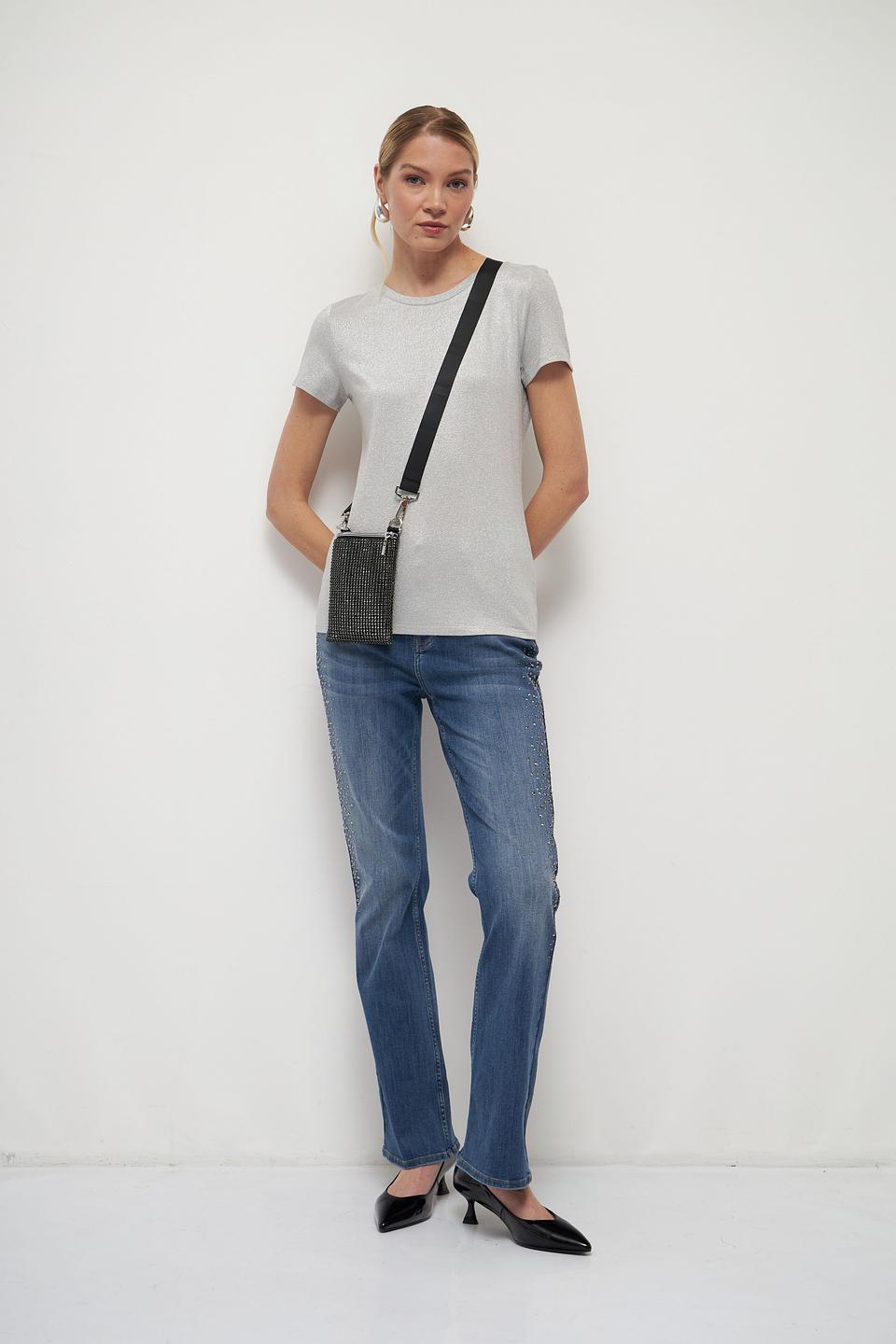 Сумка Monari с кристаллами чёрная