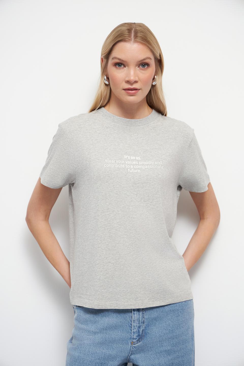 Футболка Marc O Polo серая с принтом