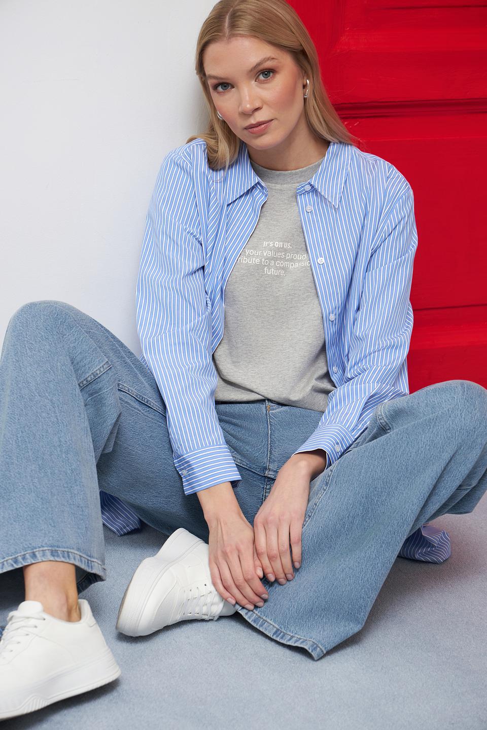 Футболка Marc O Polo серая с принтом