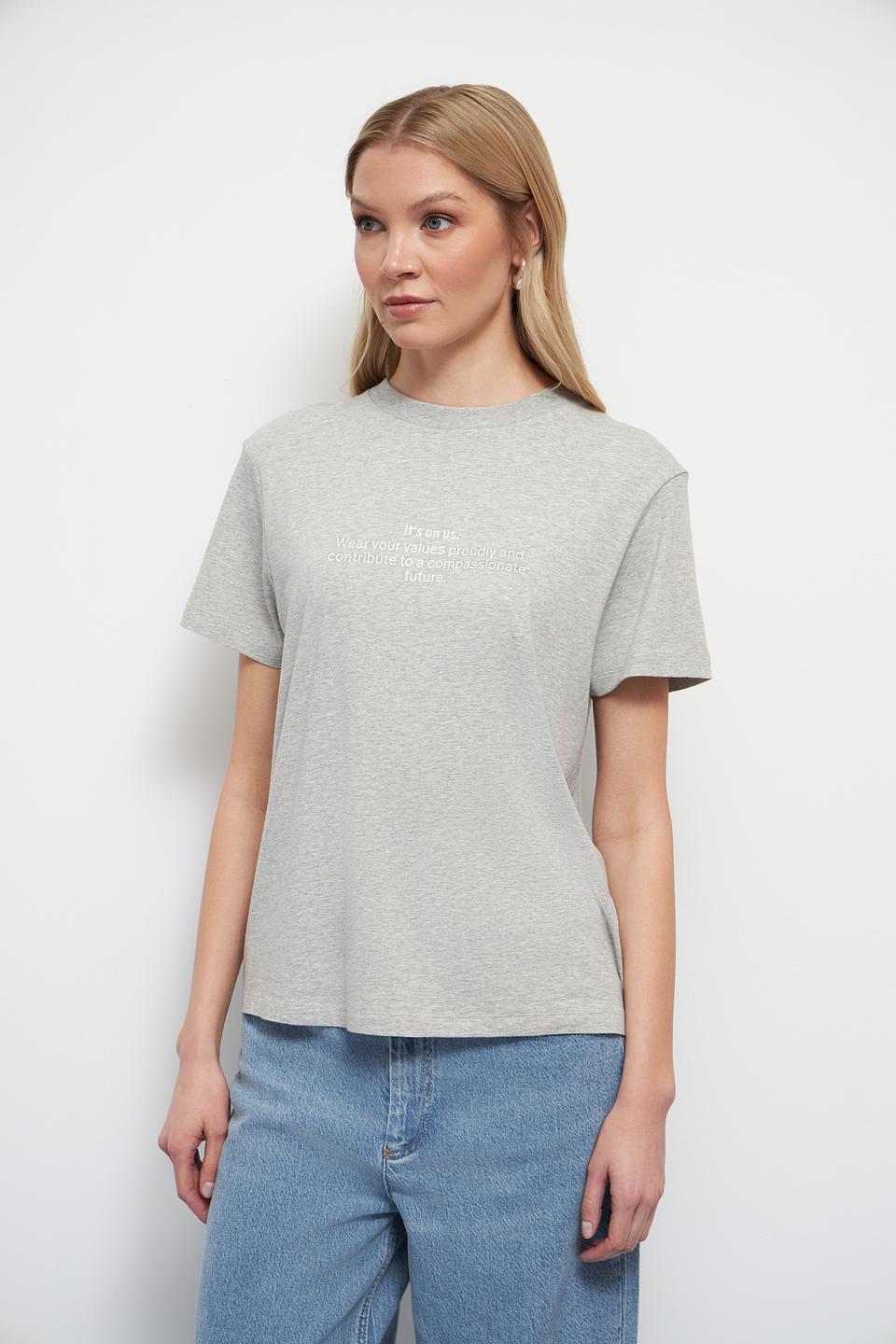 Футболка Marc O Polo серая с принтом