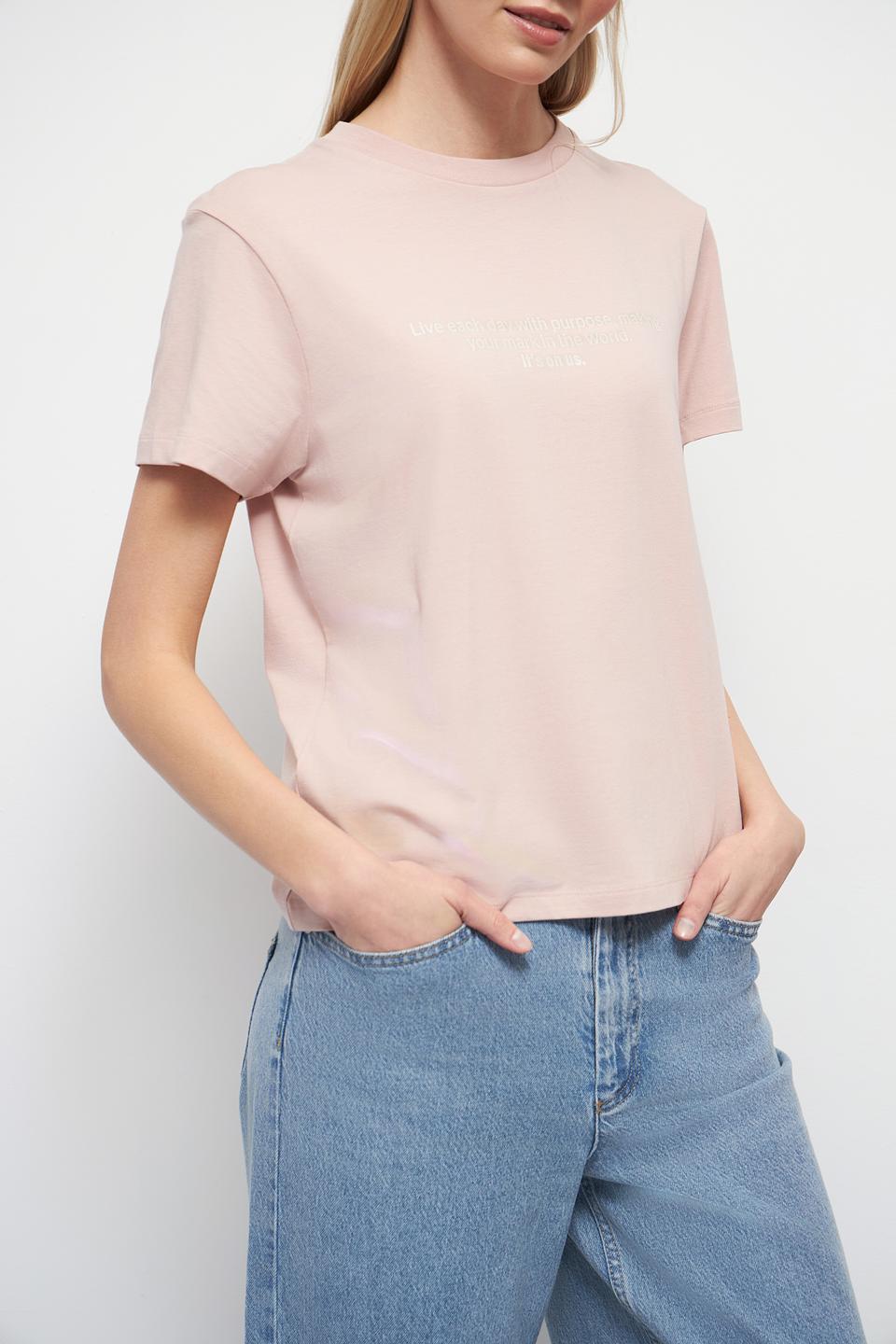 Футболка Marc O Polo с принтом розовая