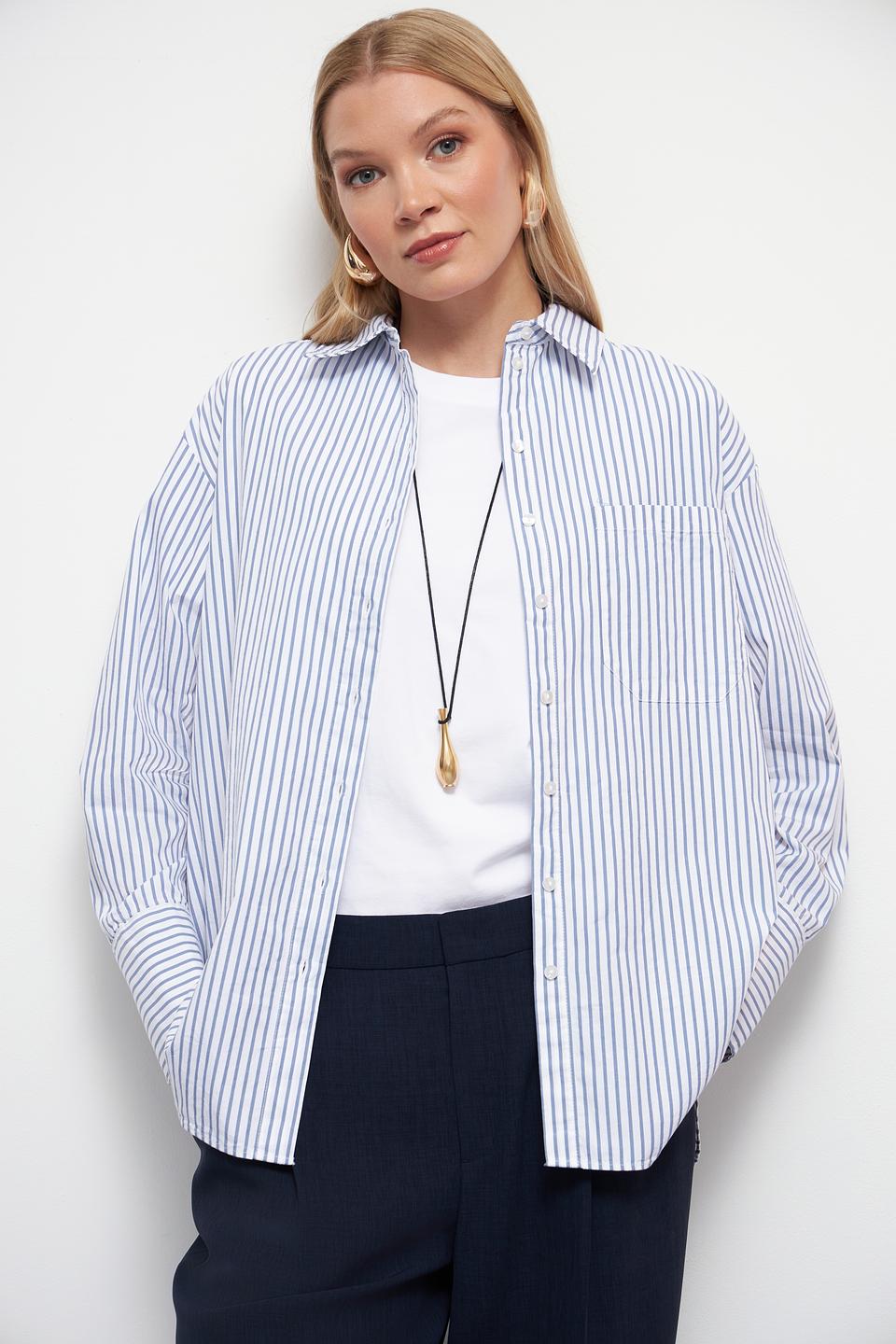 Рубашка Bugatti в полоску