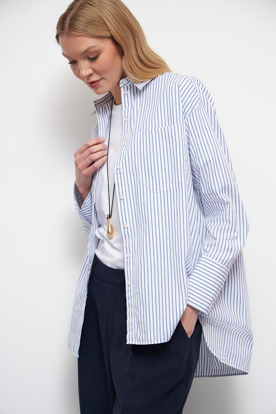 Рубашка Bugatti в полоску