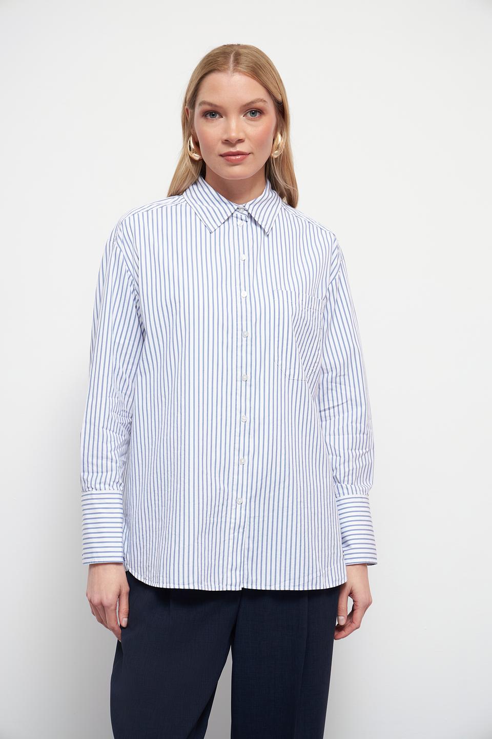 Рубашка Bugatti в полоску