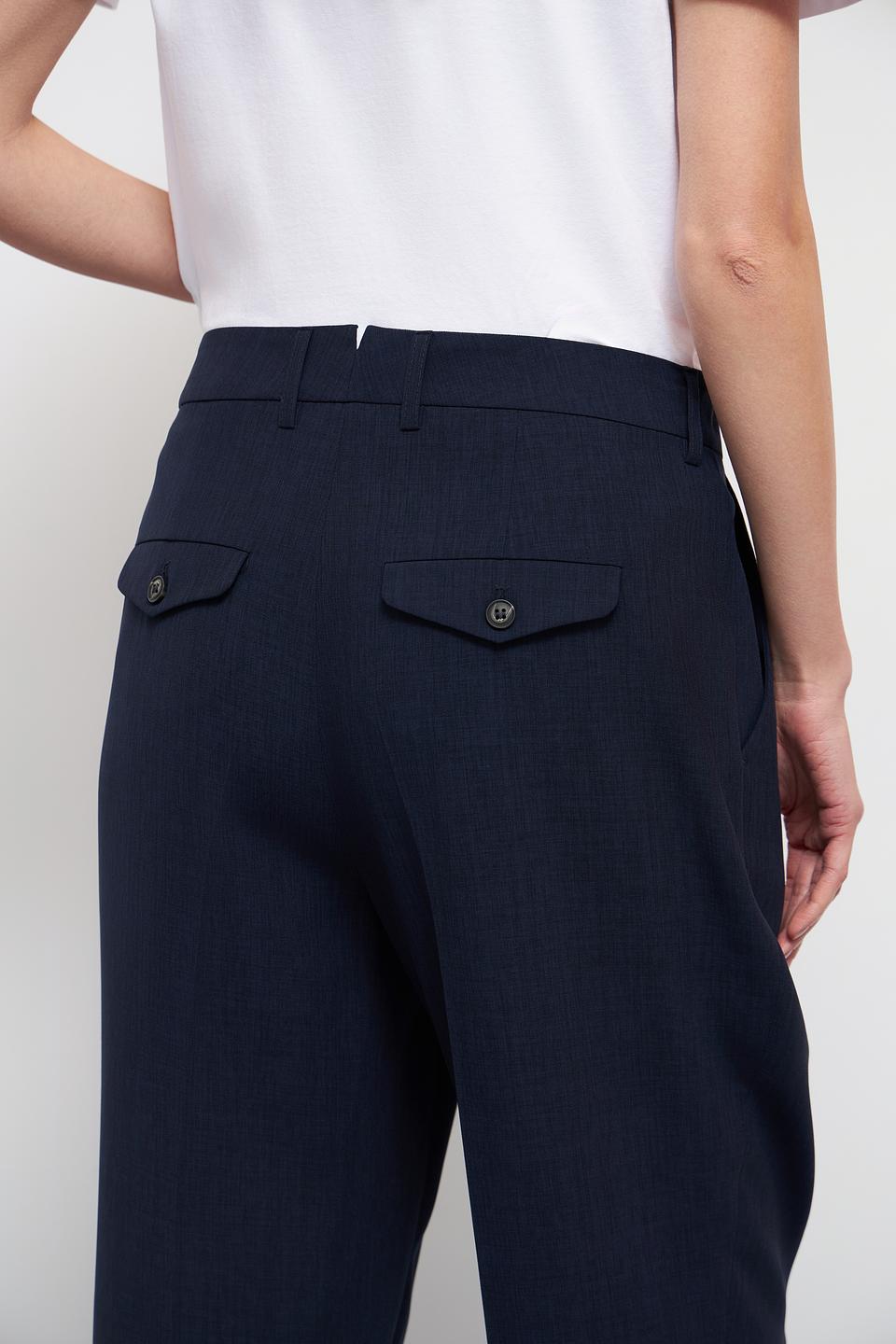 Брюки классические Oui тёмно-синие