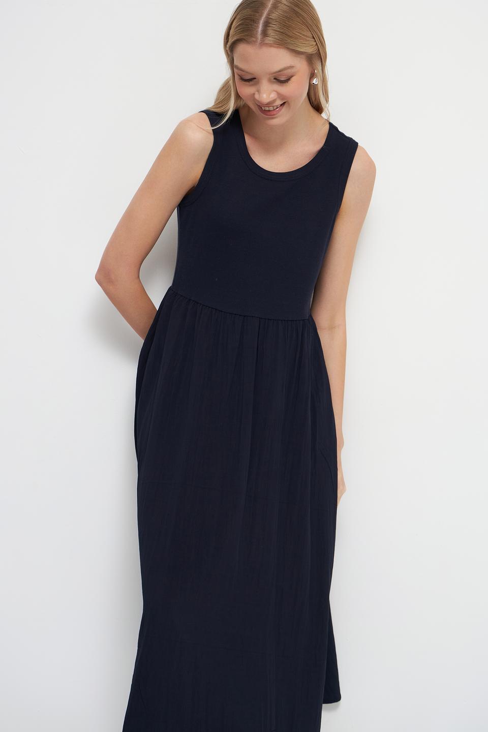 Платье Oui женское тёмно-синее