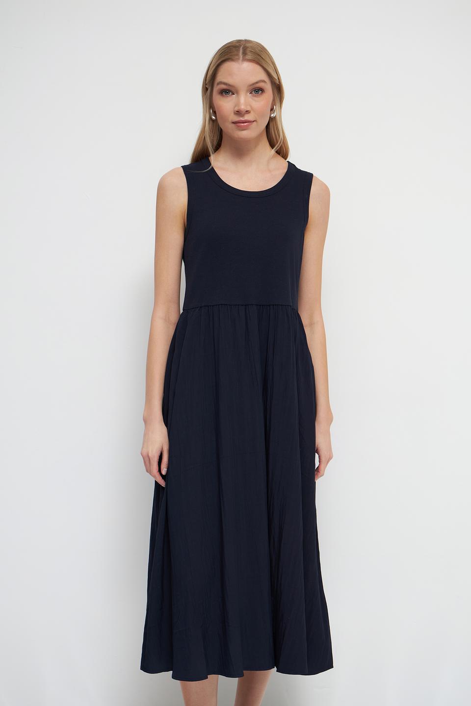 Платье Oui женское тёмно-синее