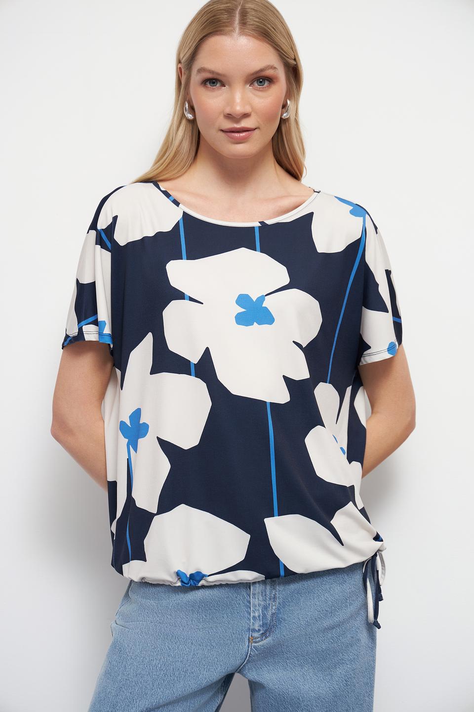 Блуза Oui с цветочным принтом