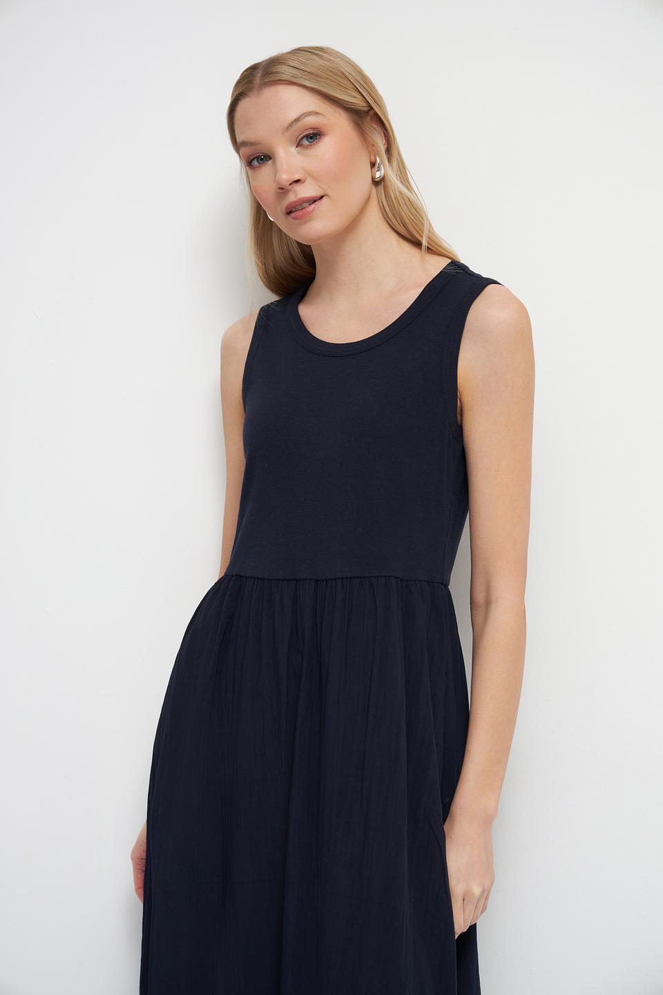 Платье Oui женское тёмно-синее